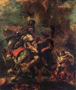 Ferdinand Victor Eugene Delacroix The Rap of Rebecca Spain oil painting artist